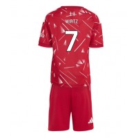 Stroje piłkarskie Liverpool Florian Wirtz #7 Koszulka Podstawowej dla dzieci 2026-27 Krótki Rękaw (+ szorty)